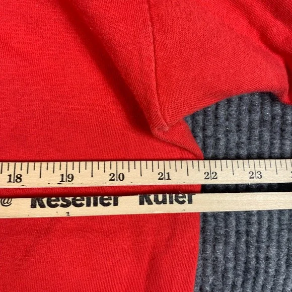 VTG Wellington‎ Apparel Mickey Mouse T Shirt Mens Large Red Disney Retro 90s USA - Picture 12 of 13